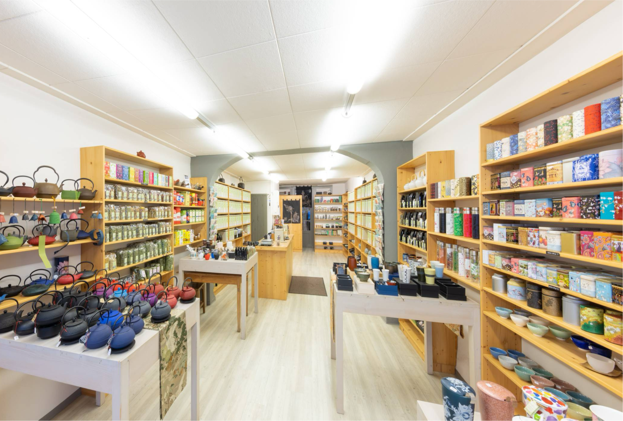 Intérieur de la boutique Le Comptoir des Thés