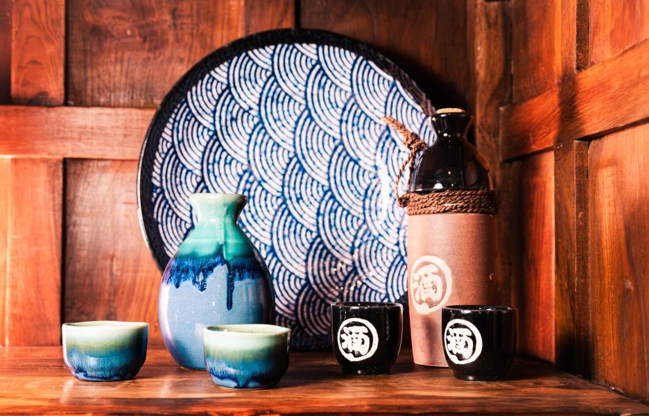 Vaisselle japonaise pour manger.